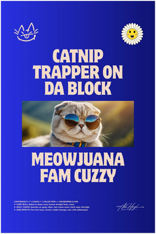 CATNIP TRAPPER / キャットニップ・トラッパー ART PRINT (60x90 cm / "24x36″)
