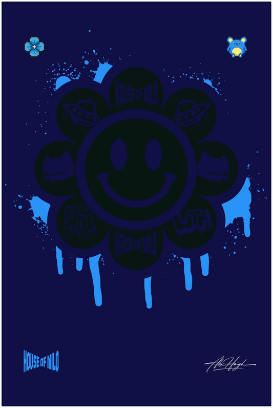 OBSIDIAN BLOOM キャンバス エディション ART PRINT (60x90 cm / "24x36″)