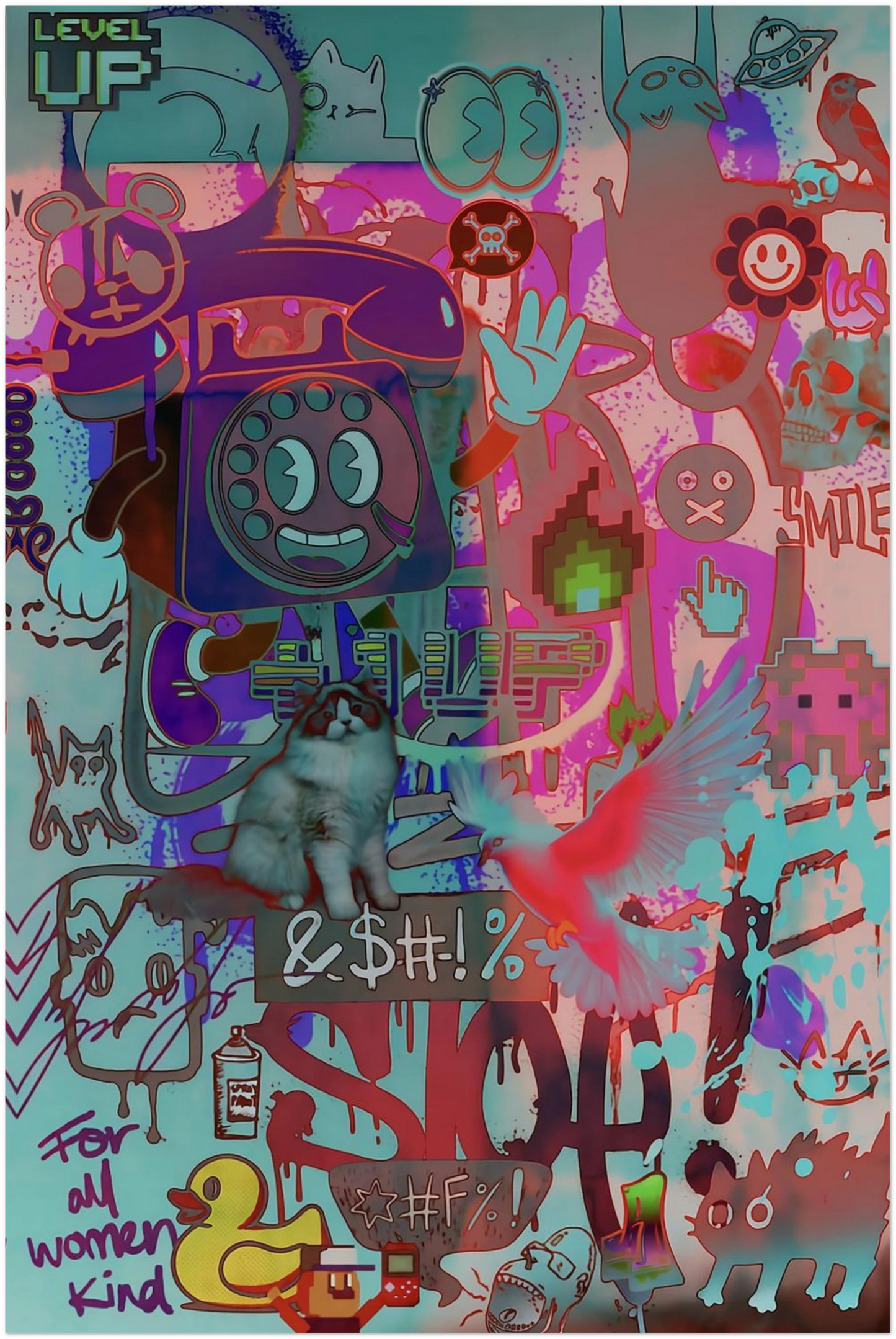 LEVEL UP ポスター エディション ART PRINT (60x90 cm / "24x36″)