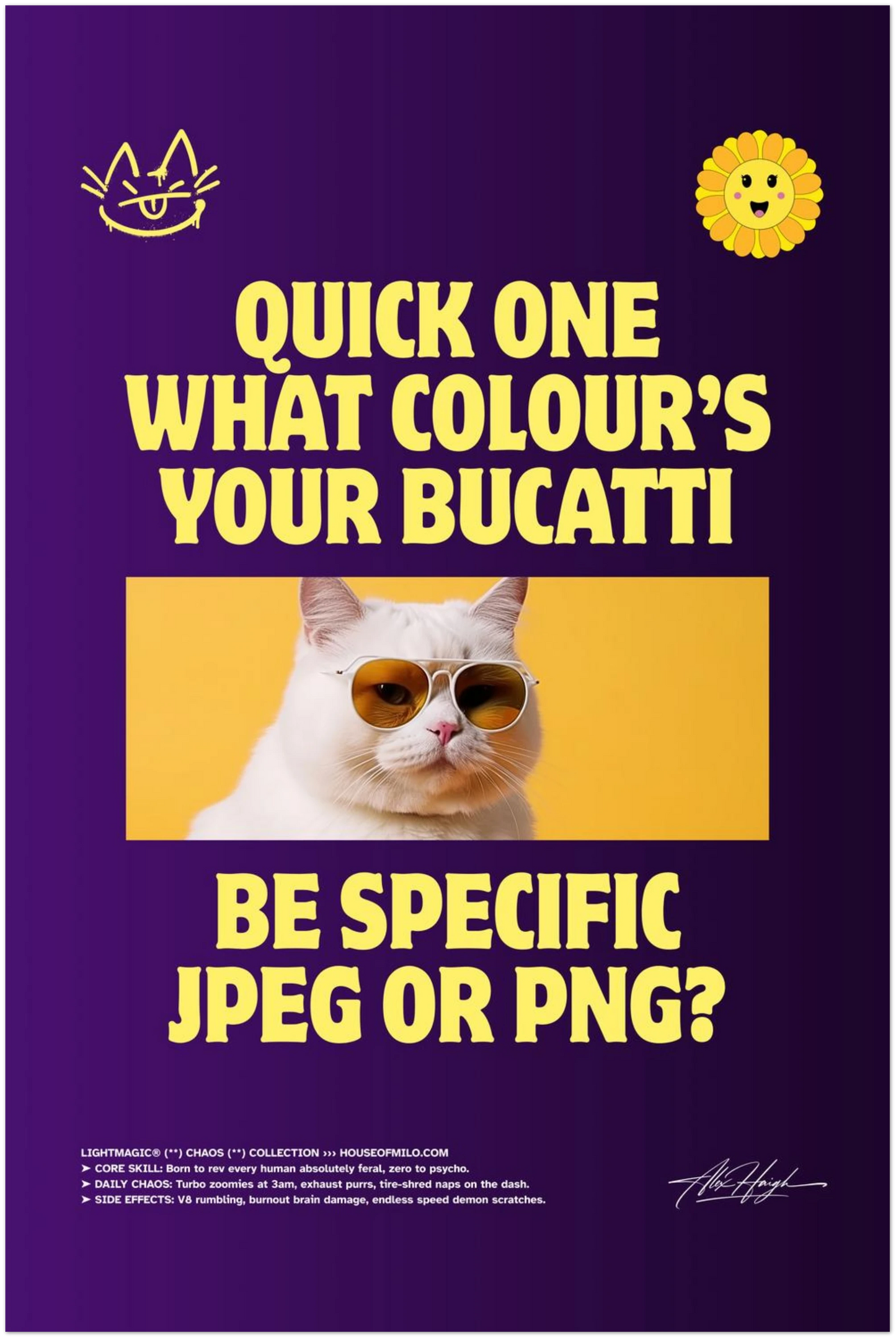 BUCATTI STATUS / ブガッティ・ステータス ART PRINT (60x90 cm / "24x36″)