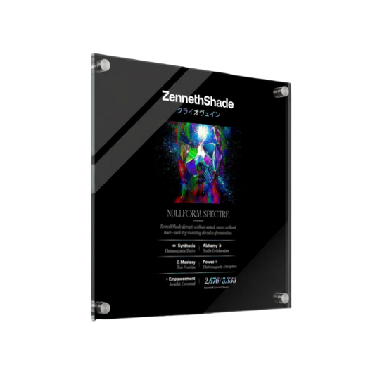 ZENNETH SHADE クライオウェイン LIGHTMAGIC® INTERIOR ART (ACRYLIC WALL OBJECT)
