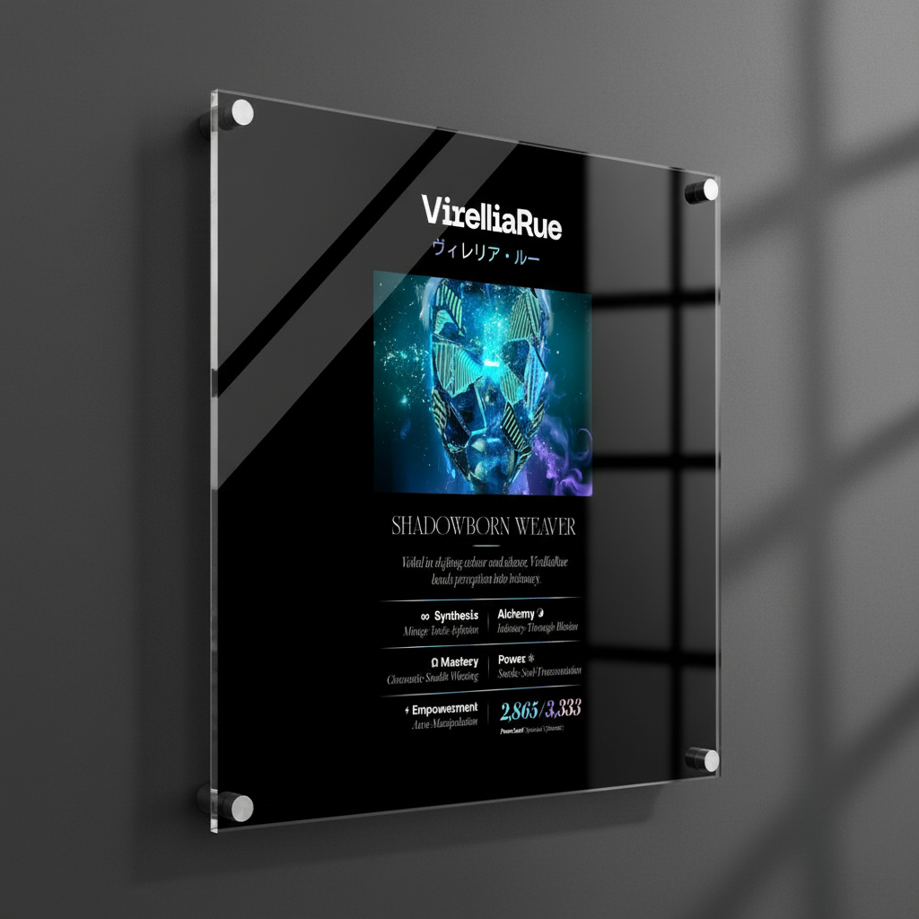 VIRELLIA RUE ヴィレリア・ルー LIGHTMAGIC® INTERIOR ART (ACRYLIC WALL OBJECT)