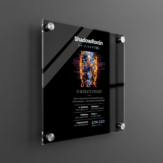 SHADOW RONIN シャ in シャドウ浪人 LIGHTMAGIC® INTERIOR ART (ACRYLIC WALL OBJECT)