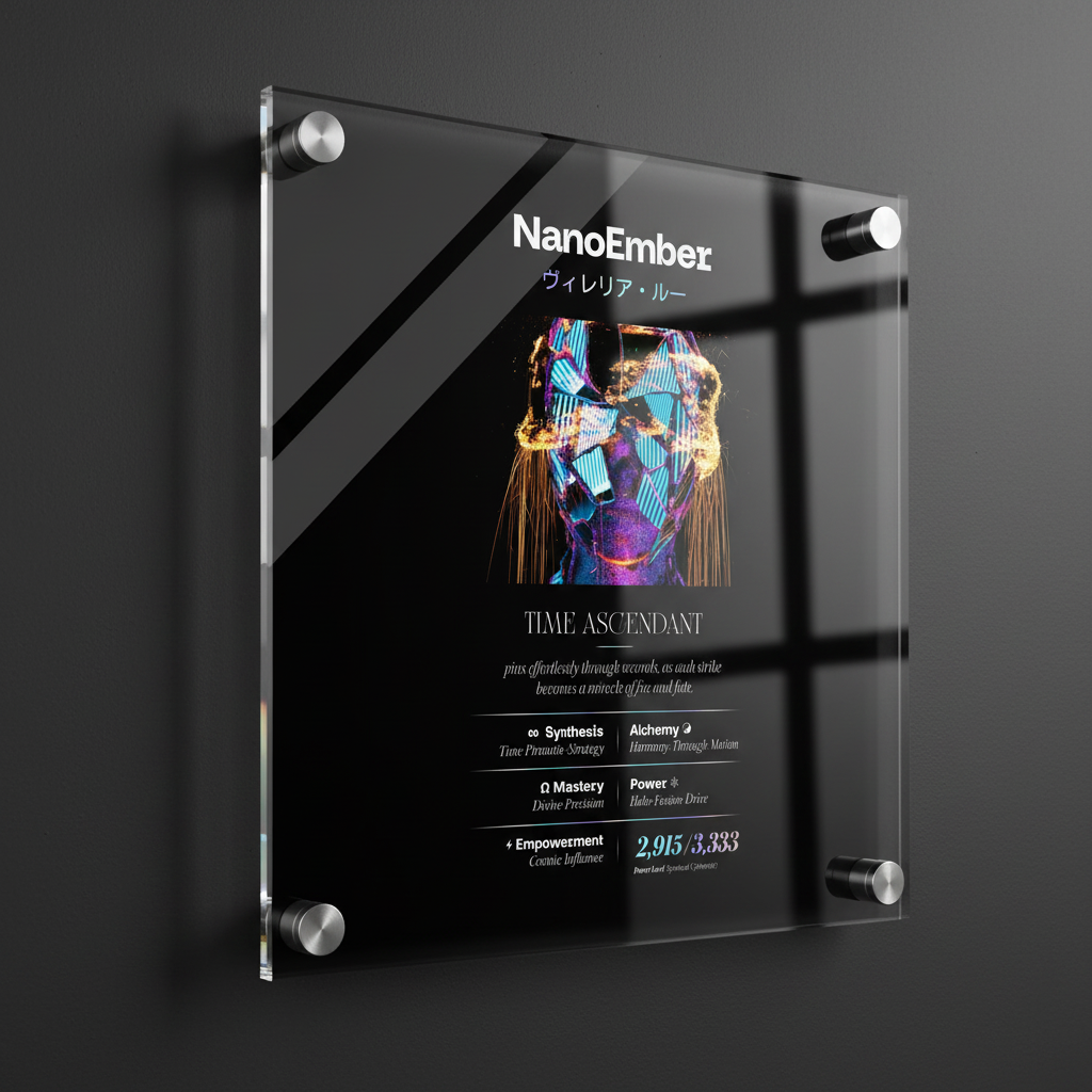 NANO EMBER ヴィレリア・ルー LIGHTMAGIC® INTERIOR ART (ACRYLIC WALL OBJECT)
