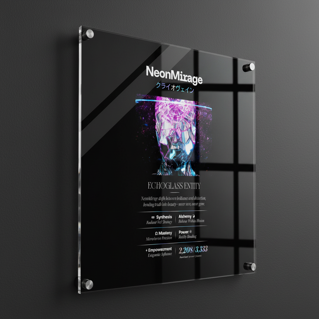 NEON MIRAGE クライオウェイン LIGHTMAGIC® INTERIOR ART (ACRYLIC WALL OBJECT)