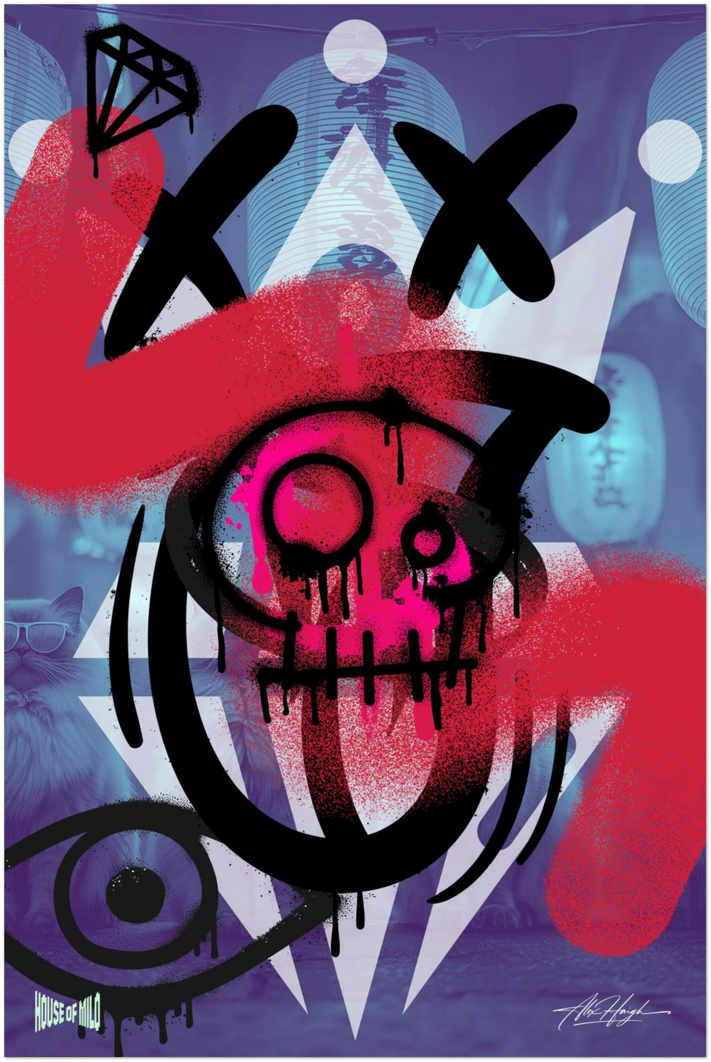 EVIL MOTHER 悪 ART PRINT (60x90 cm / "24x36″)