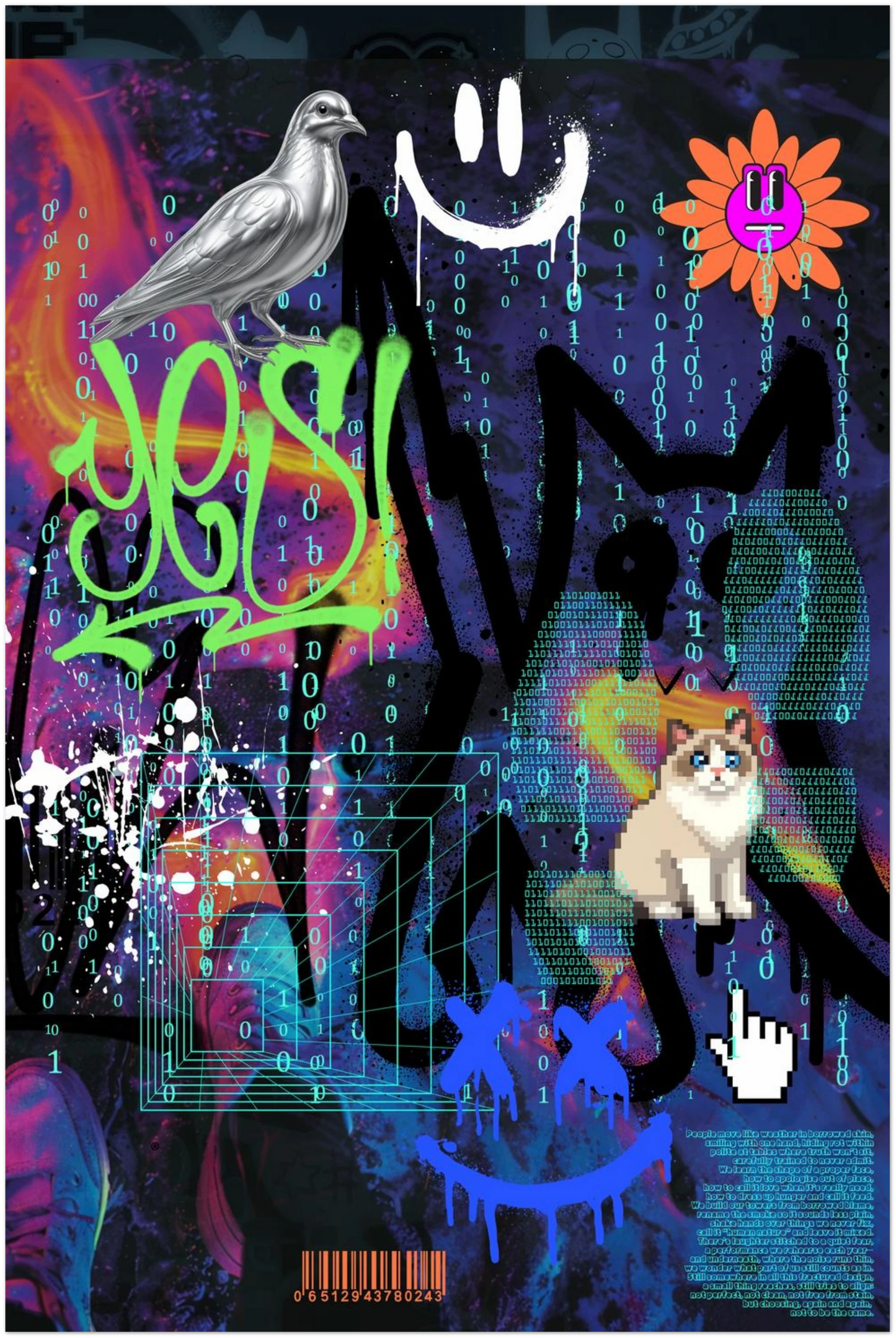 THE GAZE 視線 ART PRINT (60x90 cm / "24x36″)