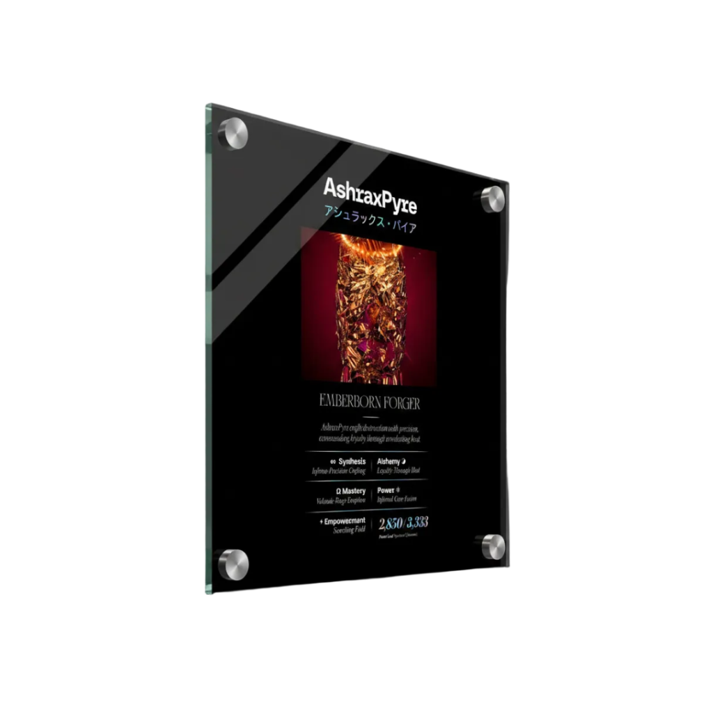 ASHRAX PYRE アシュラックス・パイア LIGHTMAGIC® INTERIOR ART (ACRYLIC WALL OBJECT)