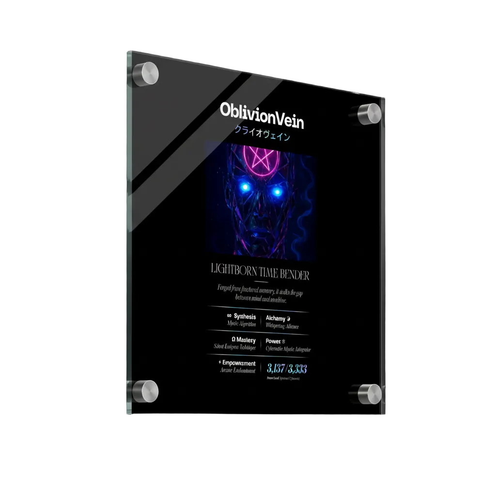 OBLIVION VEIN クライオウェイン LIGHTMAGIC® INTERIOR ART (ACRYLIC WALL OBJECT)