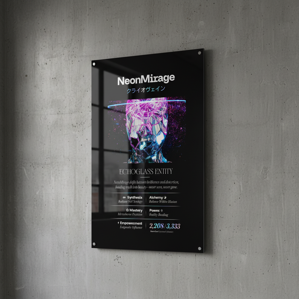 NEON MIRAGE クライオウェイン LIGHTMAGIC® INTERIOR ART (ACRYLIC WALL OBJECT)