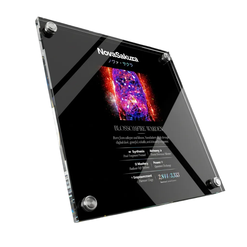 NOVA SAKURA ノヴァ・サクラ LIGHTMAGIC® INTERIOR ART (ACRYLIC WALL OBJECT)