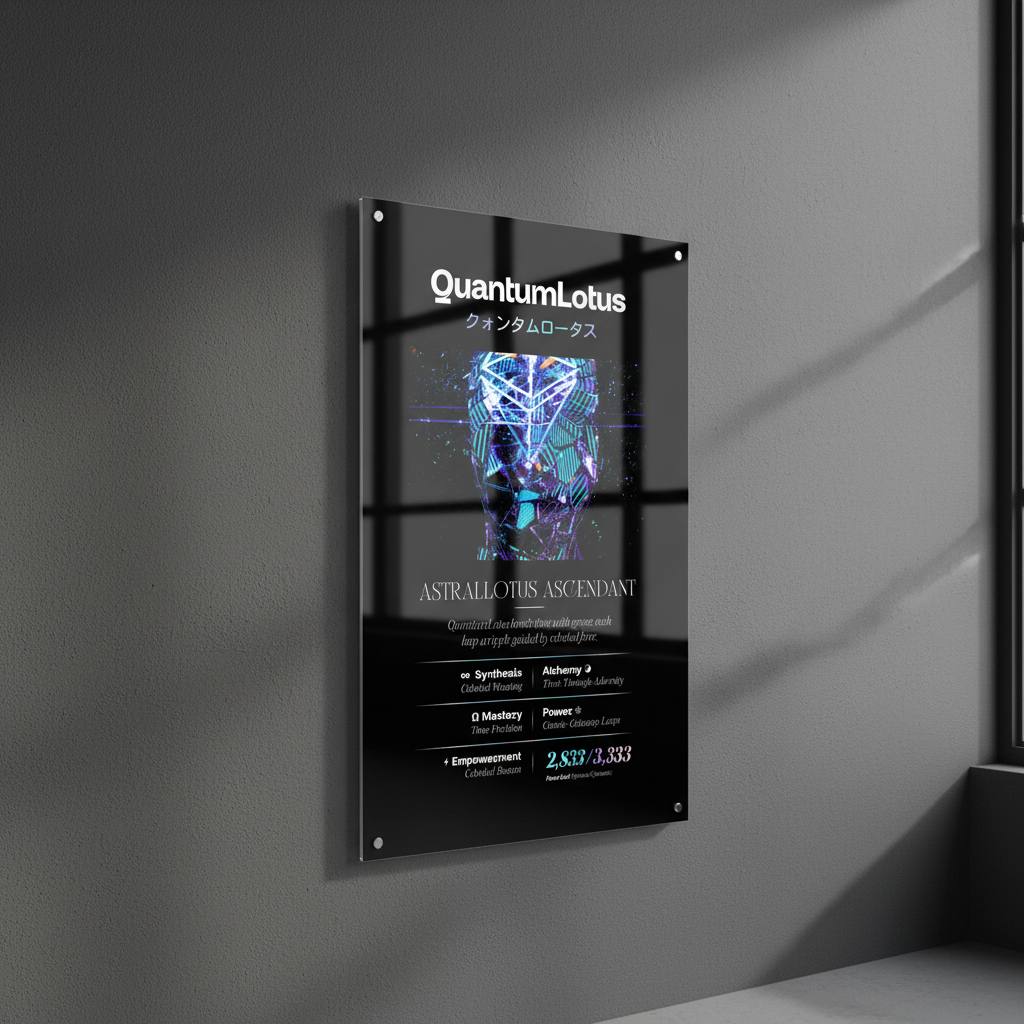 QUANTUM LOTUS クォンタムロータス LIGHTMAGIC® INTERIOR ART (ACRYLIC WALL OBJECT)