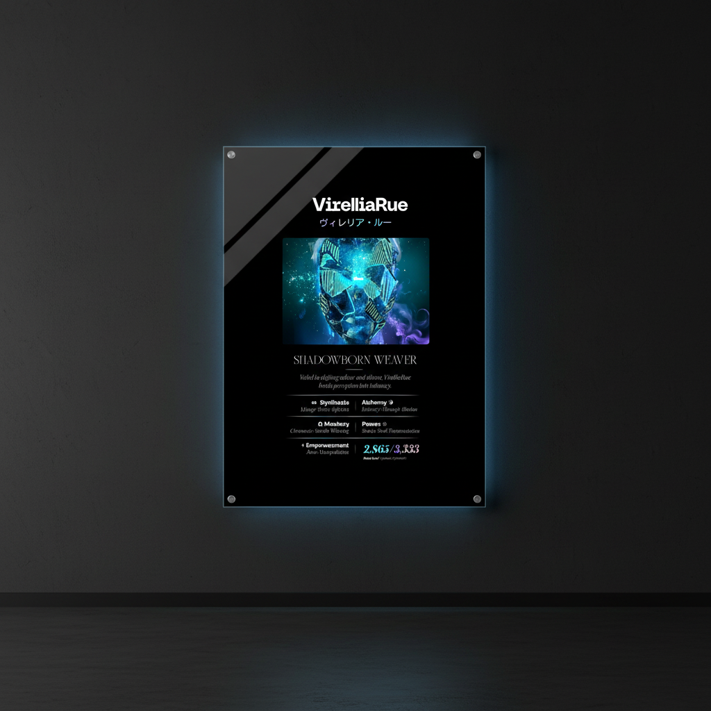 VIRELLIA RUE ヴィレリア・ルー LIGHTMAGIC® INTERIOR ART (ACRYLIC WALL OBJECT)
