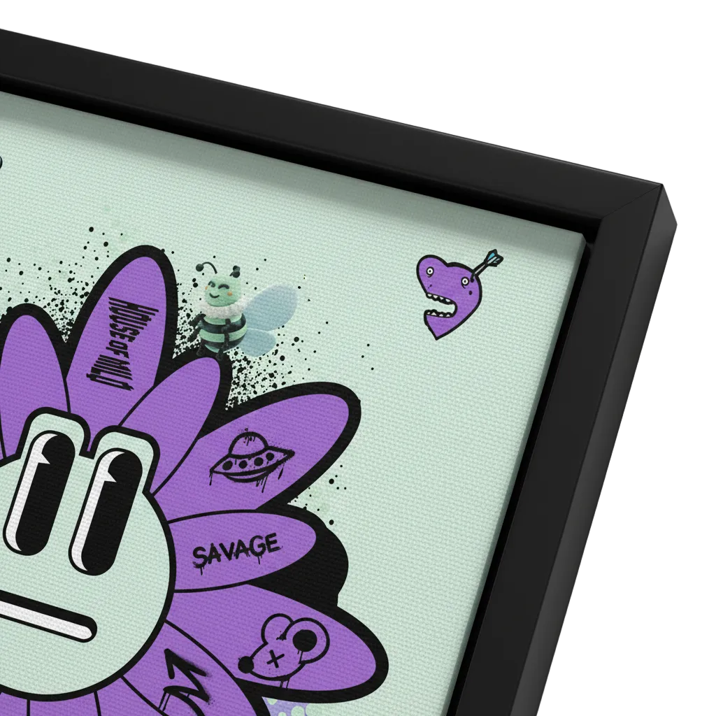 SAVAGE SIGNAL 無感情ブルーム CANVAS OBJECT (FRAMED CANVAS)