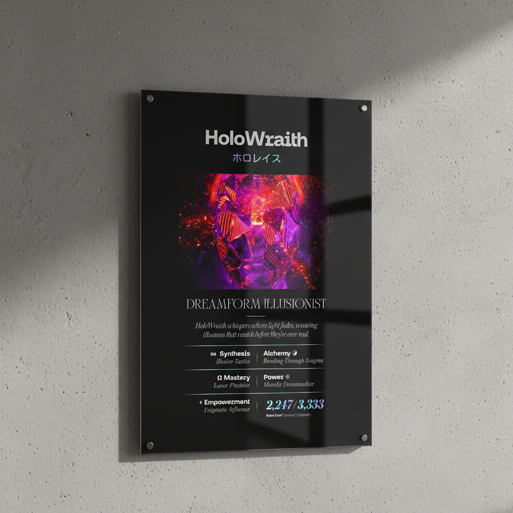 HOLO WRAITH ホロレイス LIGHTMAGIC® INTERIOR ART (ACRYLIC WALL OBJECT)