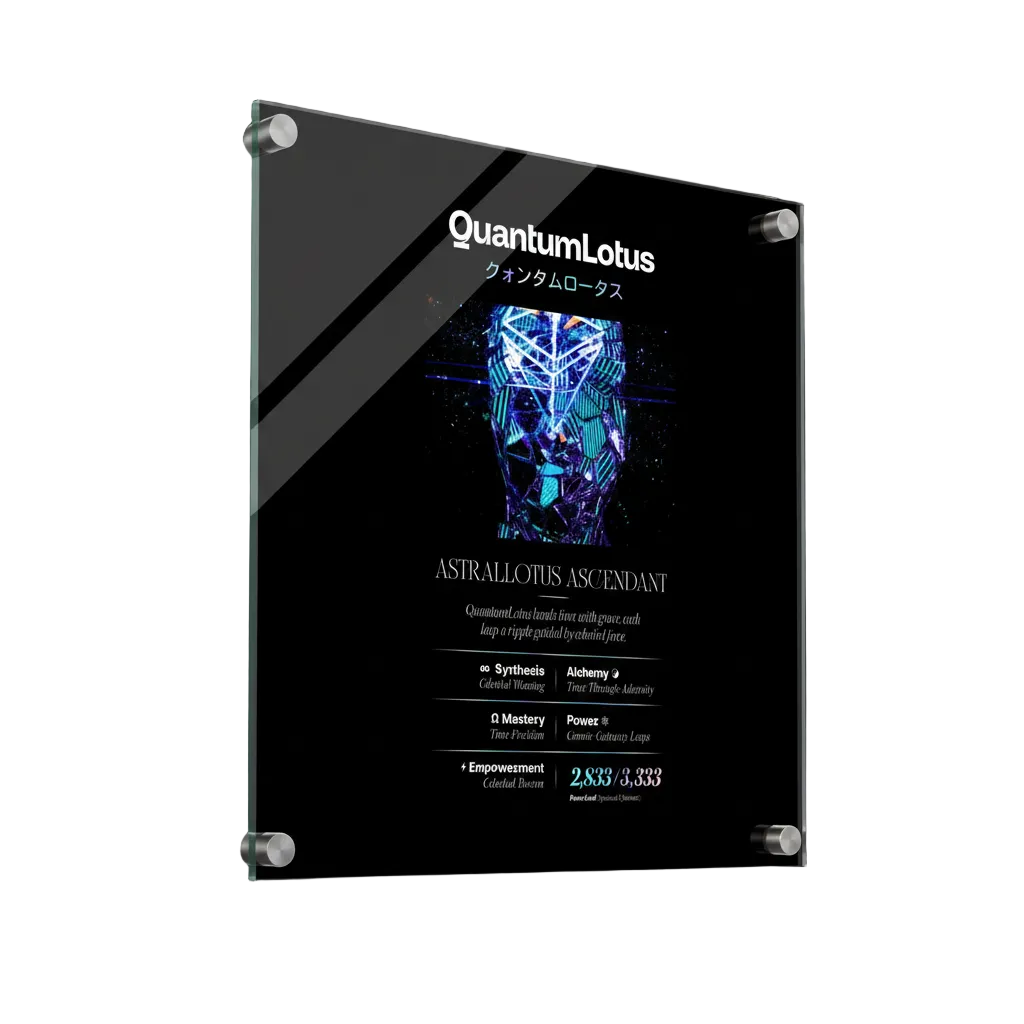 QUANTUM LOTUS クォンタムロータス LIGHTMAGIC® INTERIOR ART (ACRYLIC WALL OBJECT)