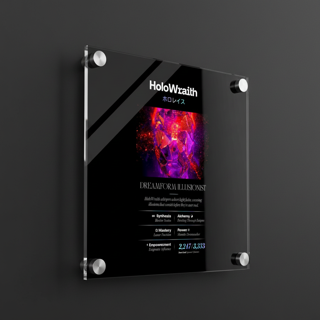 HOLO WRAITH ホロレイス LIGHTMAGIC® INTERIOR ART (ACRYLIC WALL OBJECT)