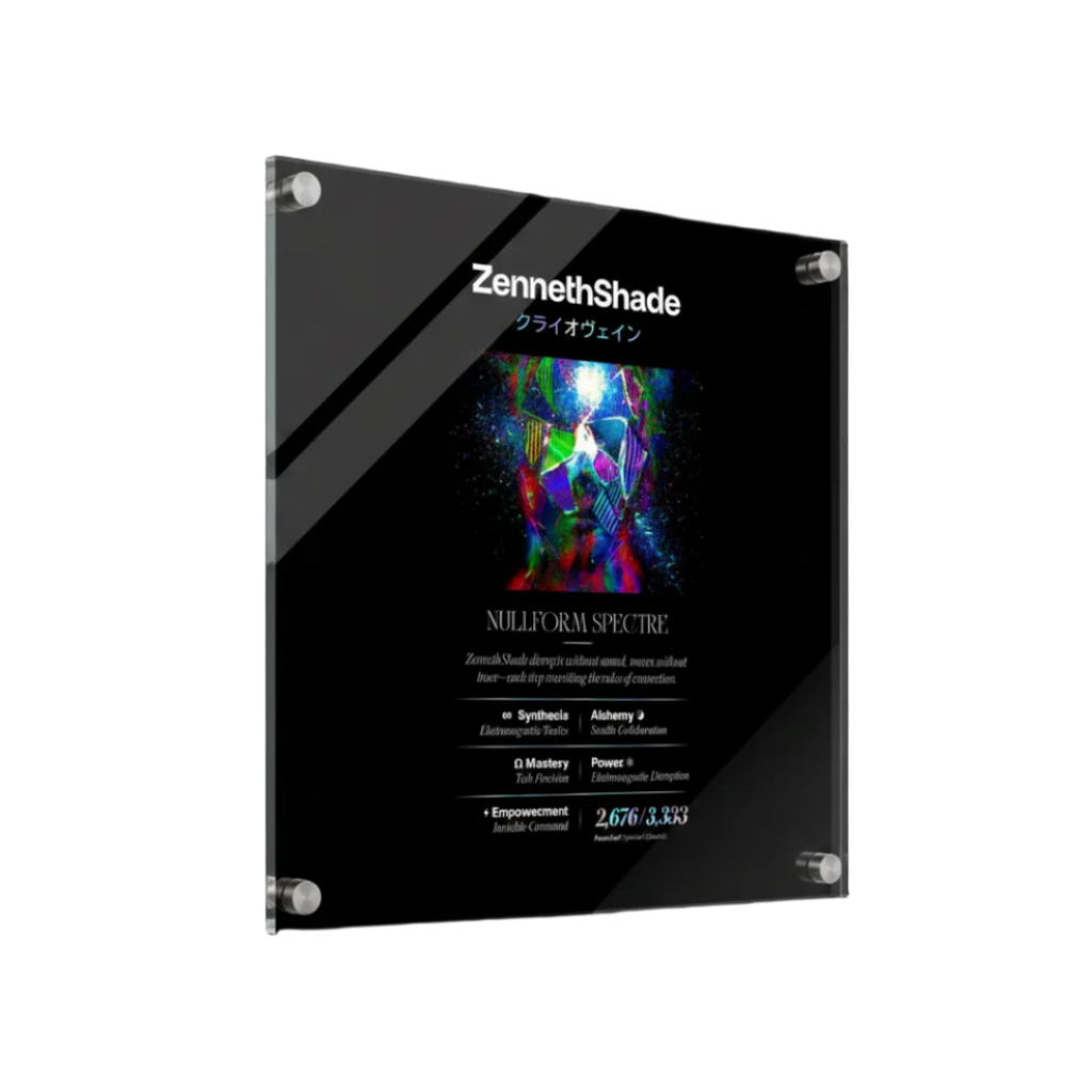 ZENNETH SHADE クライオウェイン LIGHTMAGIC® INTERIOR ART (ACRYLIC WALL OBJECT)