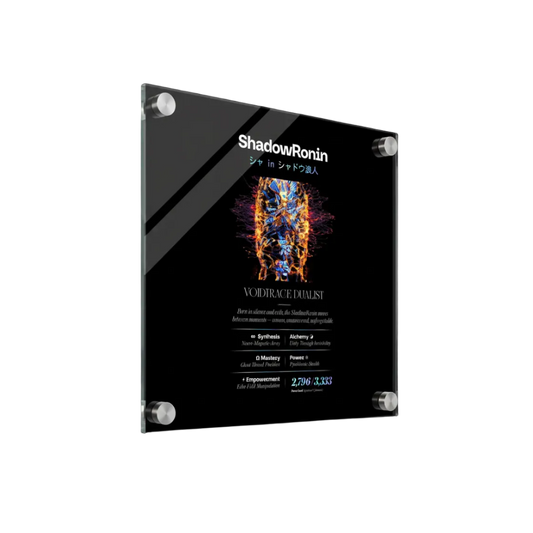 SHADOW RONIN シャ in シャドウ浪人 LIGHTMAGIC® INTERIOR ART (ACRYLIC WALL OBJECT)
