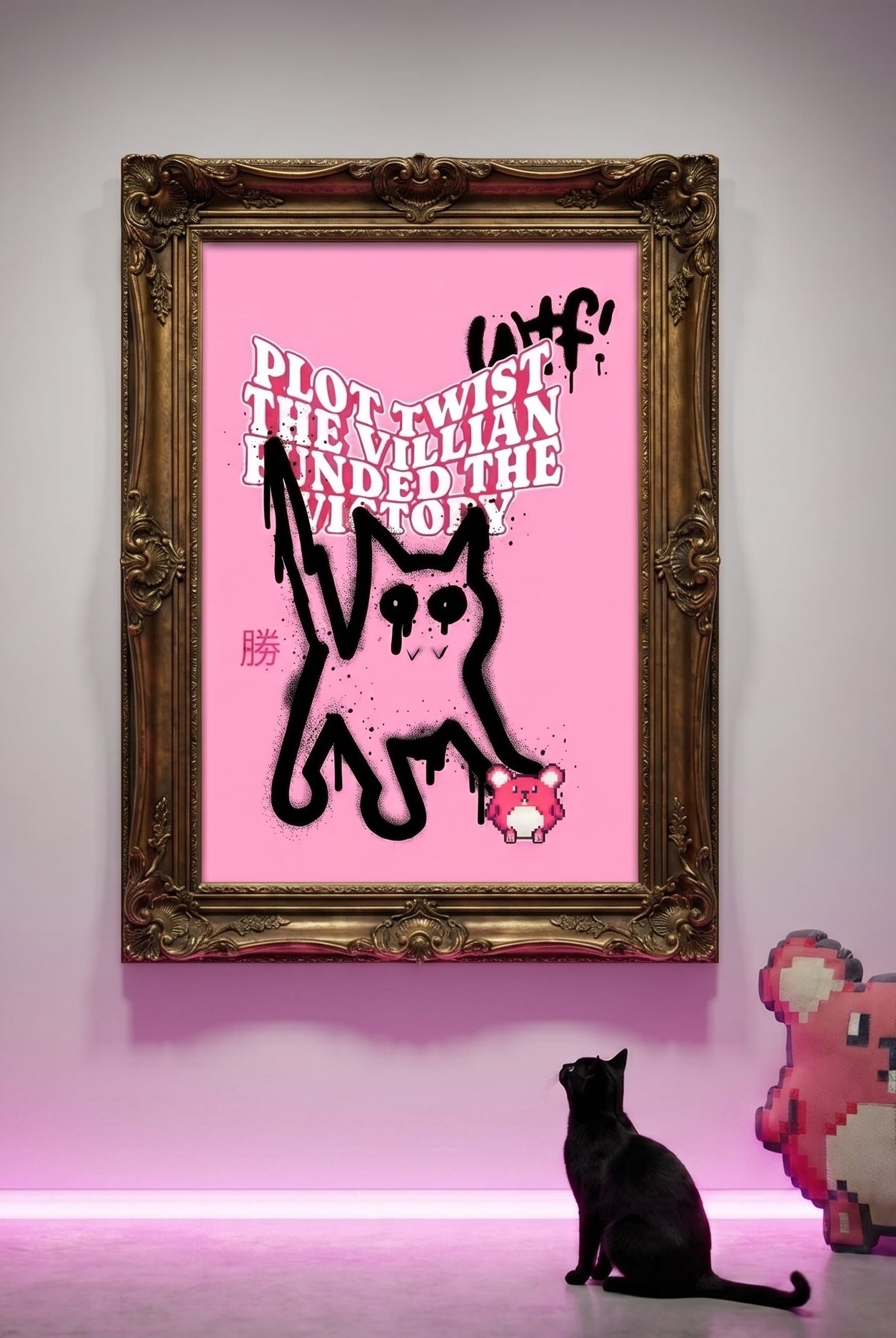 CAN'T STOP 止まらない ART PRINT (60x90 cm / "24x36″)