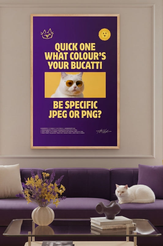 BUCATTI STATUS / ブガッティ・ステータス ART PRINT (60x90 cm / "24x36″)