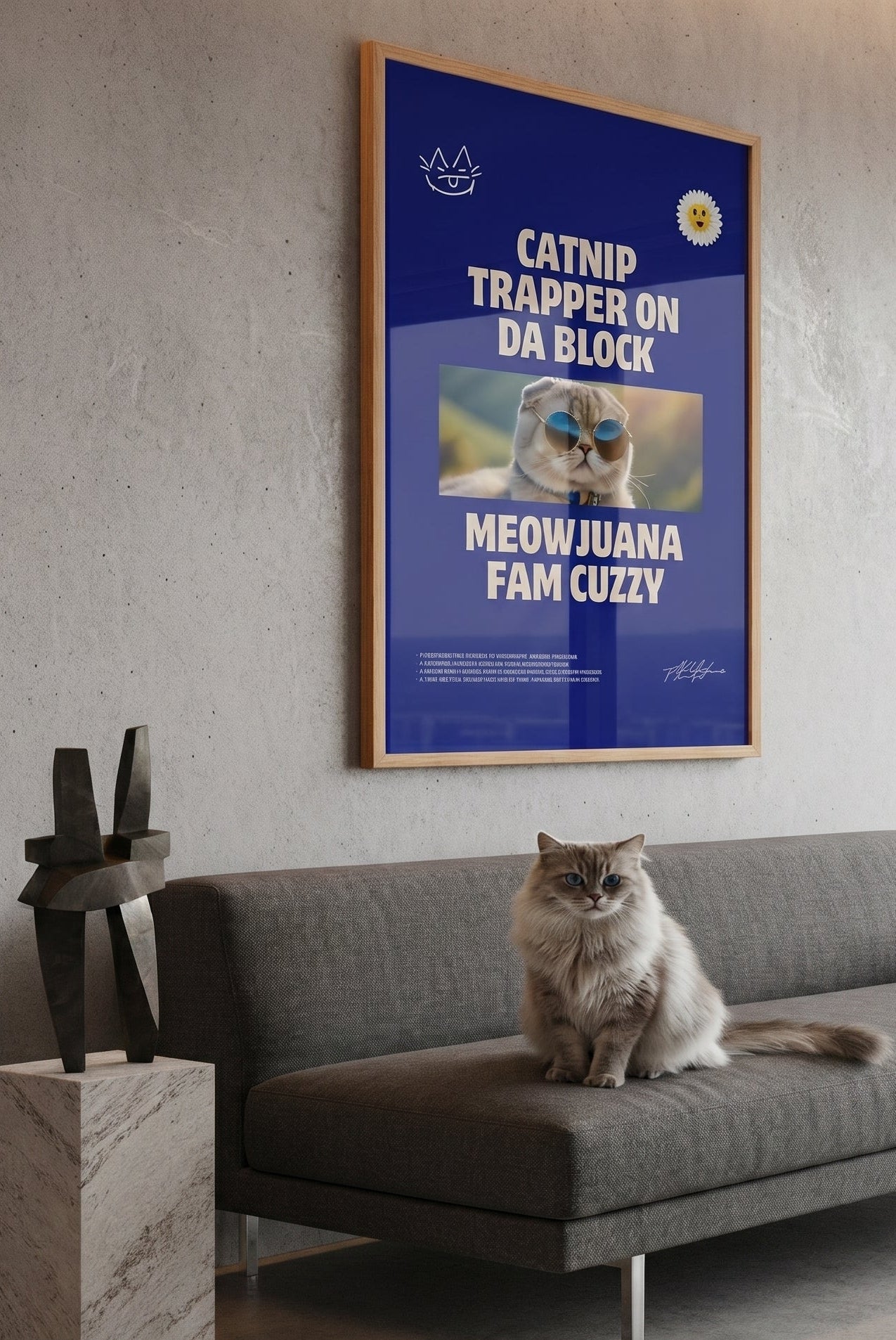 CATNIP TRAPPER / キャットニップ・トラッパー ART PRINT (60x90 cm / "24x36″)