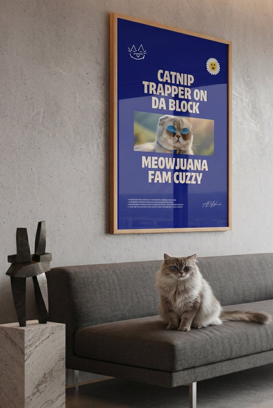 CATNIP TRAPPER / キャットニップ・トラッパー ART PRINT (60x90 cm / "24x36″)